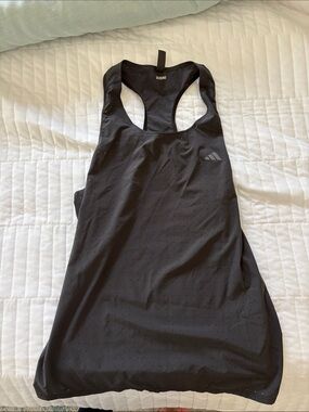 Addidas Black Perforated Racerback Tank